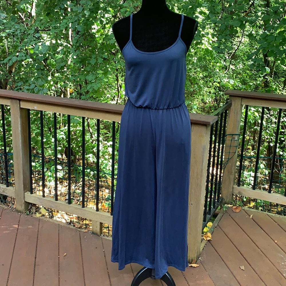 Blue Jersey Jumpsuit